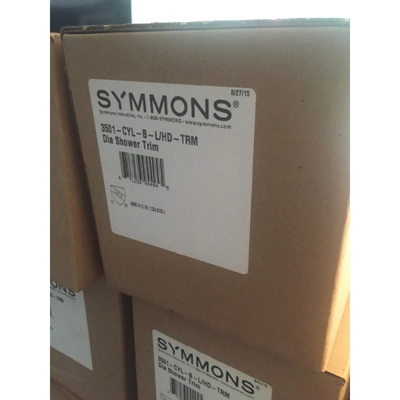 Symmons Dia Shower Trim with Lever Handle 3501-CYL-B-L/H