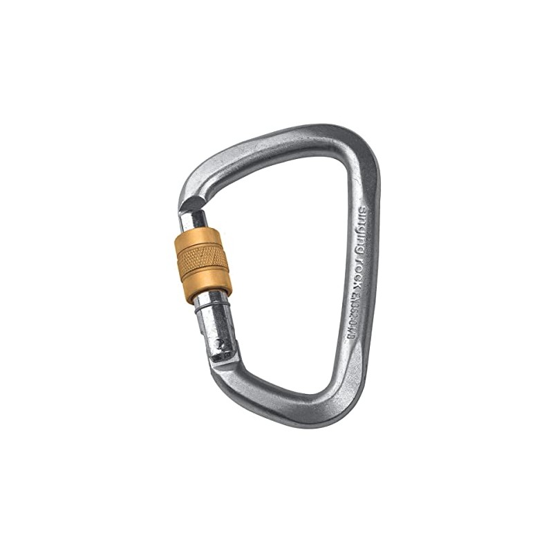 Singing Rock D Screwlock Steel Screwgate