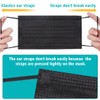 ZTANPS 100 PCS Disposable Face Masks, Black Disposable Masks, 3