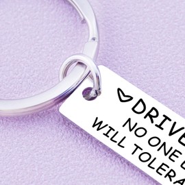 Iweca Stocking Stuffers for Dad Mom Her Him Boyfriend Husband Christmas Gifts for Wife Girlfriend Hubby Wifey Drive Safe Keychain Gifts for Valentines Day Anniversary Birthday