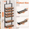 Aquzee Heavy Duty Pantry Door Organizer, 6-Tier Over the Door