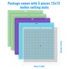 Pavlleen Cutting Mat for Cricut - 5 Pieces 12x12 Cutting