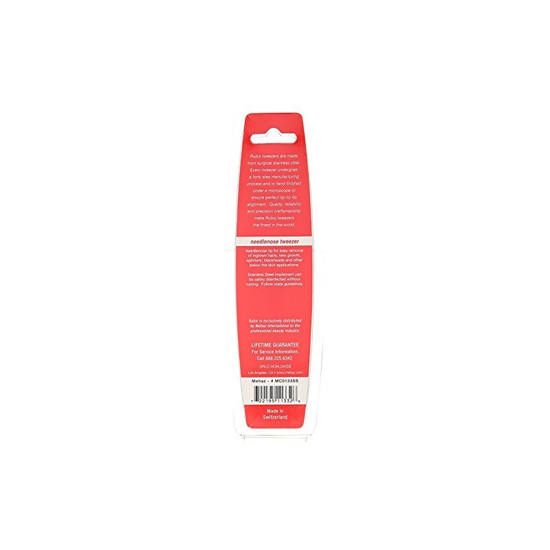 RUBIS 3-3/4 Inch Needlenose Tweezer MC0133SS