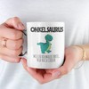 Onkelsaurus Tasse als Geschenk zum Vatertag lustige Geschenkidee Onkel das