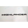 Toyota OEM 3PC Gloss Black HIGHLANDER Platinum AWD Letter Emblem