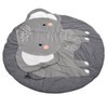 Baby Play Mat Round Cartoon Elephant Pattern Soft Cotton Decoration