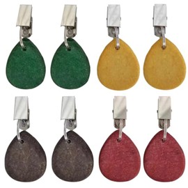 Hdtyyln 8Pcs Tablecloth Weights, Table Cloth Weights for Windy Days, Table Cloth Weight Marble with Metal Clips, Colorful Heavy Duty Windproof Clip Table Cover Weighted for Outdoor Picnic Party Tables