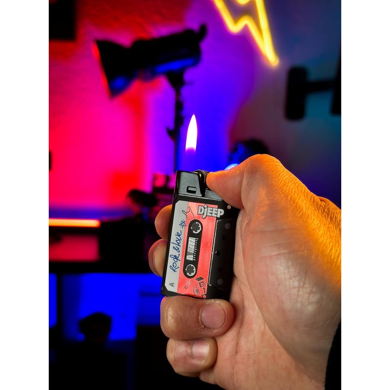 DJEEP Pocket Lighters, Limited Edition Mixtape Collection, Textured Unique Lighters,
