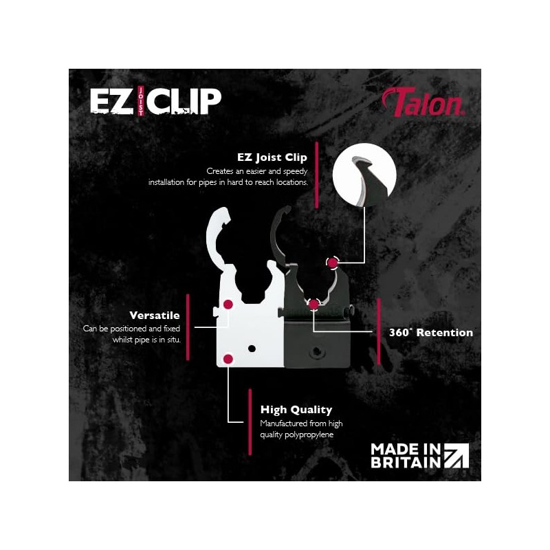 Talon - 22mm EZ Joist Clip - Polypropylene Connector Bracket