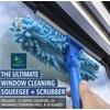 EVERSPROUT Swivel Squeegee & Microfiber Glass Window Scrubber, Light-Weight Window