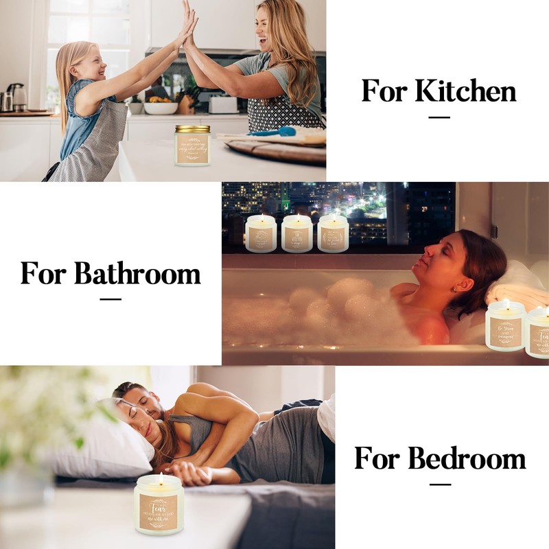 10 Jars Christian Religious Scented Candle Gift Set 3.5oz Mom