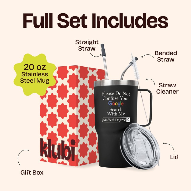 KLUBI Google Doctor, Black, 20Hoz