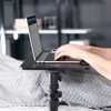 Height Adjustable Under Mattress 20 inch Bedside Desk, Works with