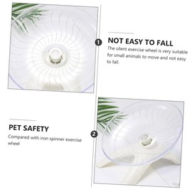 Beavorty Pet Jogging Exercise Toys Hamster Running Wheel Silent Wheel Toy for Hamsters Random Color