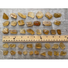 GAF TREASURES Wholesale Honey Calcite Rough Natural Stones Small, Raw Honey Calcite Crystals (Honey Calcite, 5 Pounds)
