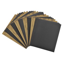 25 PCS 320 Grit Wet Dry Sandpaper, 9 x 11 Inch Silicon Carbide Sanding Sheets, Premium Waterproof Abrasive Paper for Hand & Machine Sanding, Furniture Finishing & Scratch Removal