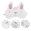 Ipetboom Sleep Mask Rabbit Design Soft Silk Eye Mask for
