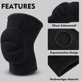 Knee Pads Dancing Volleyball Knee Pads 20mm Thick Sponge Collision Knee Protector Knee Protectors for Yoga Sports Running