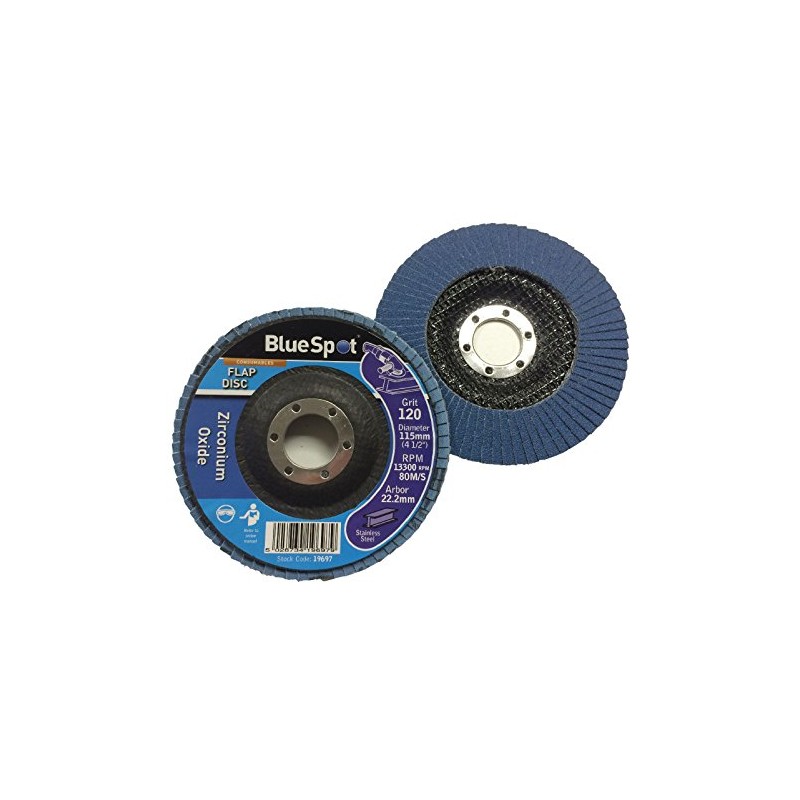 Homesmart 3 Pack 115mm Flap Disc 120 Grit for Angle