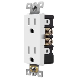 ENERLITES, 10 PACK, TAMPER RESISTANT DUPLEX RECEPTACLE, 15A (61501-TR-W)