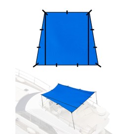 BLUEWING Sunshade for Fishing Boats Shade Canopy Waterproof Durable 1200D Polyester Sun Shade Foldable Umbrella for Protection, 6 * 7 * 5ft