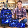 Rolling Backpack for Womens and Mens, Adults Wheeled Bookbag with