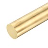DMiotech 4" x 1" Brass Rods,Solid Round Brass Rod for
