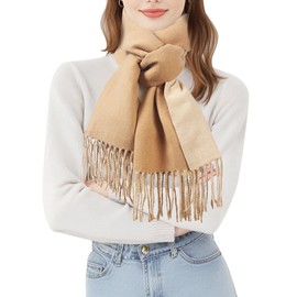 VelChic Ladies Shawl Scarf Winter, Women's Shawls And Wraps For Evening Dress, Wedding, Travel, Office, Autumn Warm Long Large Scarves Blanket. Birthday Gifts Scarfs For Women (Camel)