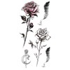 EROSPA® Temporary Tattoo Sheet / Sticker - 2 Roses with