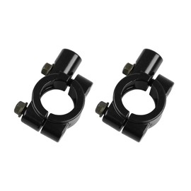 Godimg 2 Stücke 7/8"(22mm) Universal Lenker M8 Rückspiegelhalterung Motorrad Lenkerhalterung spiegeladapter Halterung Halter (Schwarz)