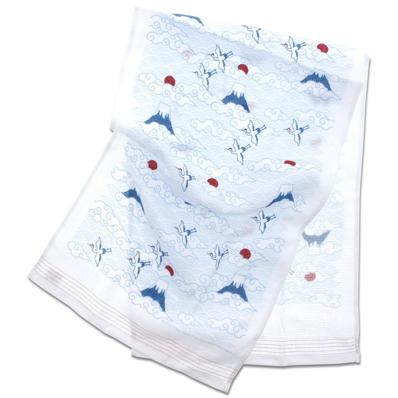 Imabari Towel, Face Towel, Fugoyomi, 13.0 x 39.4 inches (33