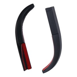 2PCS Car Rain Gutter Extensions Rain Diverter Car Exterior Accessories for Jeep Wrangler JK JKU 2007-2017