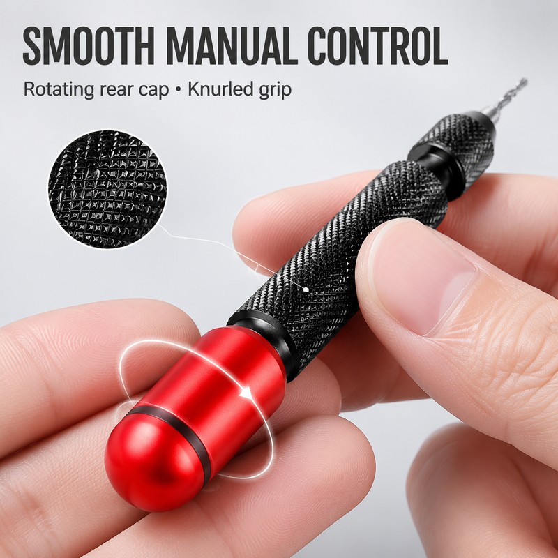 MSWZ Double-Bearing Model Hand Drill & Micro Drill Bit Options,