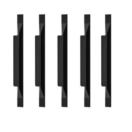 Qrity 10 x European Aluminium Alloy Kitchen Cabinet Pulls Wardrobe Handles Drawers Pull Total Length 160mm, Hole Spacing 96mm