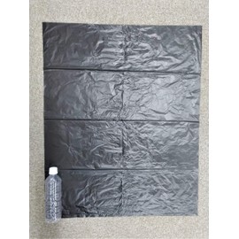 Japax S-52 Trash Bags, Black, 10.9 gal (45 L), Width 25.6 x Height 31.5 inches (65 x 80 cm), Thickness 0.0006 inches (0.015 mm), Commercial Use, Plastic Bags, Low Thickness Cost, Pack of 10