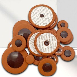 Langlebige Saxophon-Leder-Pads, 25 Stück, Ersatzzubehör, , mehrere Größen