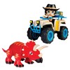 Action Heroes Dino Adventure Quad Playset with Interchangeable Pieces -