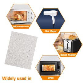 5Pcs 15cmX12cm Mica Sheet for Microwave Waveguide Replacement, Like Hair Dryers & Toasters. Heat Resistant, DIY Cuttable, Durable Protecting from Steam & Food Particles(120×150mm)