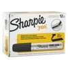 Sharpie Pro King Size Permanent Markers, Chisel Tip, Black, 12-Count