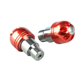 POSH 031079-14-10 Motorcycle Goods Handlebar End Big Bar End M16 for Yamaha Cars (Weight Type), Yamaha M16 Type, MT-09 | MT-07 etc. Deep Orange 031079-14-10 Bar End Cap