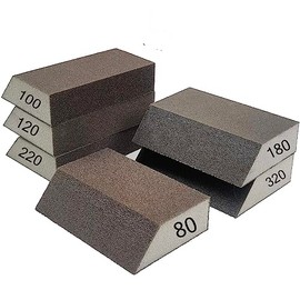 Esponja de lijado única, bloques de lijado gruesos/medios de 6 especificaciones diferentes, lavable y reutilizable (paquete de 6 surtidos)