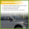 HOPESPANNER LED Side Mirror Turn Signal Indicator Light for Dodge