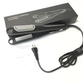 AIKO PRO Professional Automatic Rotating Ceramic Hair Crimper Iron, Corn Splint Crimping Iron Barrel, Hair Waver Curling Wand