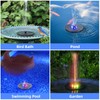 AMIAEDU Solar Fountain, Powered Water 4W Pump for Bird Bath