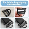 Mmgoqqt 4 Pcs Adjustable Buckles Webbing, Plastic Buckles Flat, Webbing