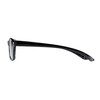 Retro Square Reading Sunglasses in Black with Smoke Lenses by