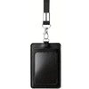 LUYING Commuter Passenger Zipper Head Black Key Holder Coin Case