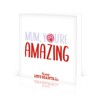 Swizzels Love Heart Mum You're Amazing Card With Silver Plated