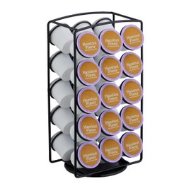 Relaxdays Capsule Holder Compatible with Keurig K-Cups, Capsule Storage 30 Capsules, HBT: 30.5 x 16 x 12.5 cm, Black