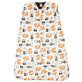 Hudson Baby Unisex Baby Mink with Sherpa Inner Sleeping Bag, Sack, Blankets, Boy Forest, 18-24 Months